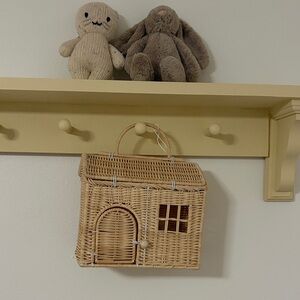 rool wicker basket house NWT